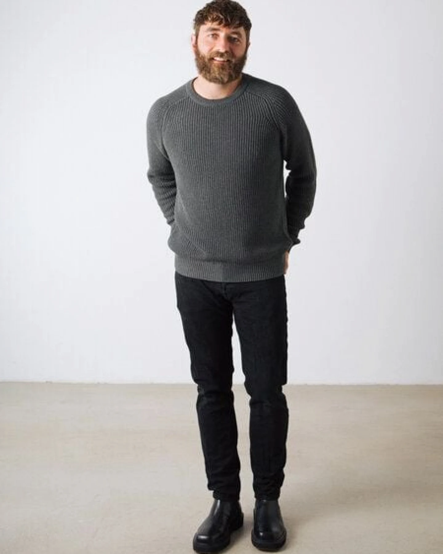 Honest Basics Herren Strickpullover aus 100% Bio-Baumwolle – Ansicht 3
