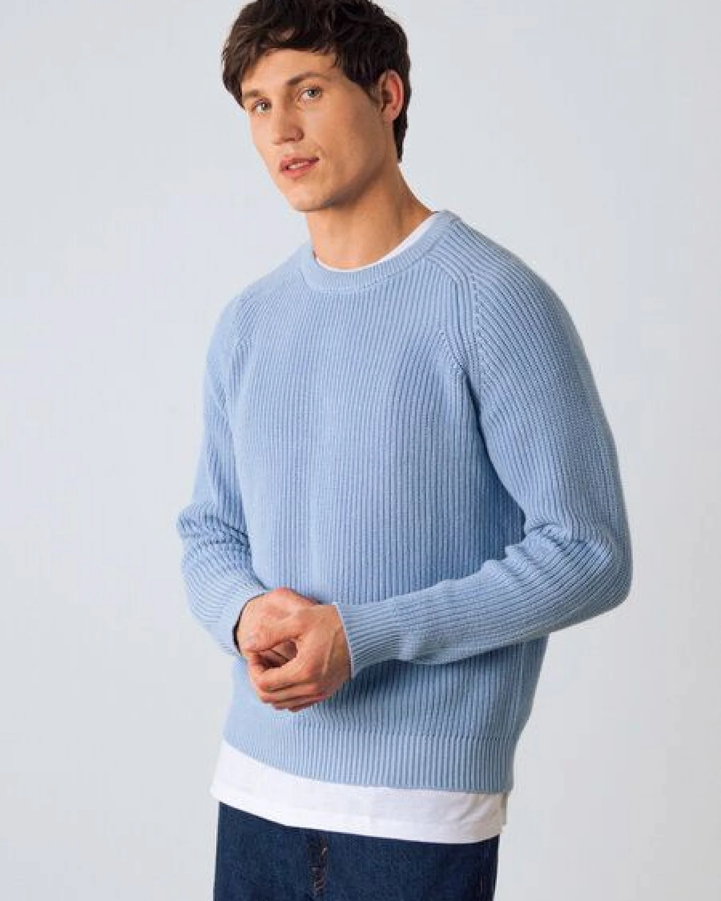 Honest Basics Herren Strickpullover aus 100% Bio-Baumwolle – Ansicht 2