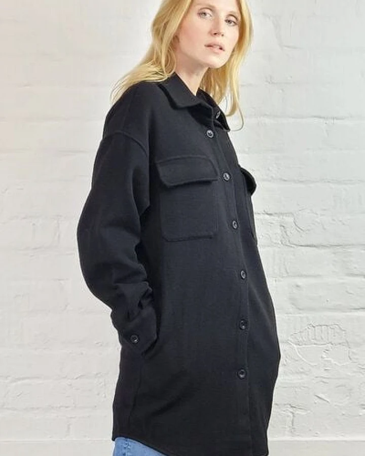 Wunderwerk Long overshirt merino