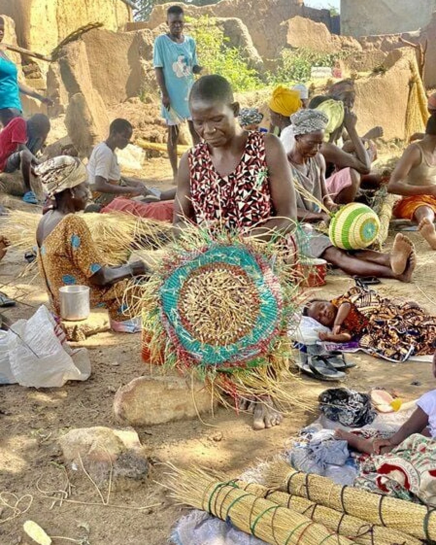 Fair Trade Fahrradkorb - Dagere / Kambo / Kule / Nimpeni / Tombe - Handgewebt - maishameanslife – Ansicht 4