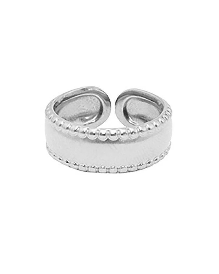 Größenverstellbarer PEARL Ring ca. Ø 17 - 19mm von Elektropulli