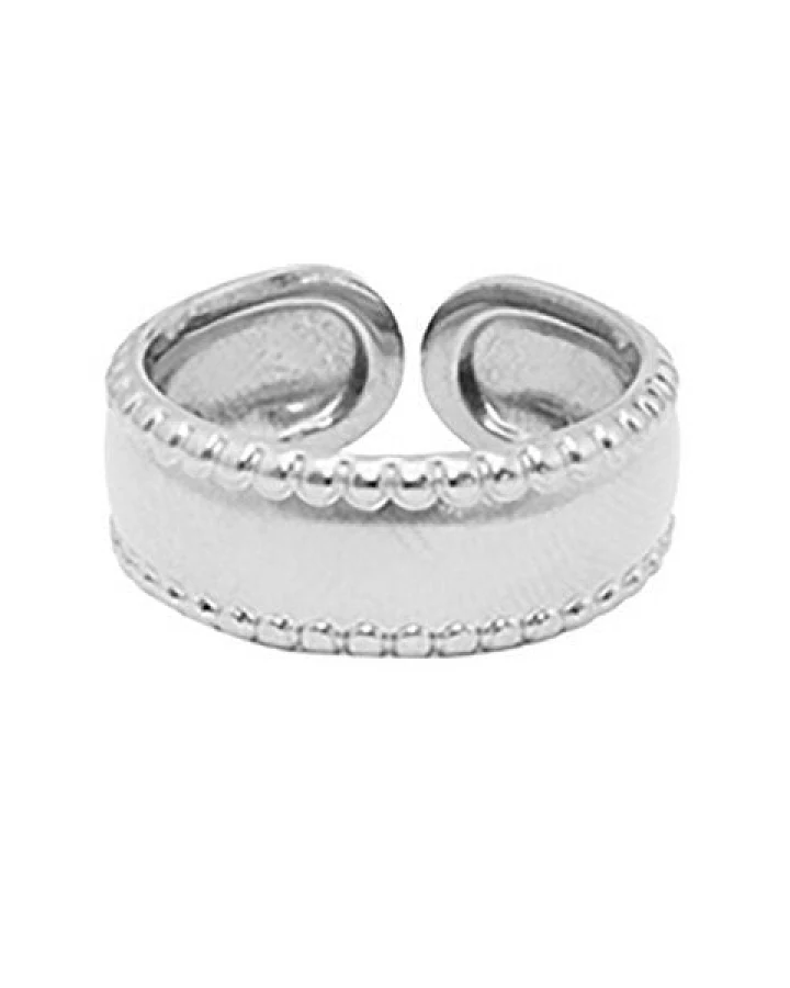 Größenverstellbarer PEARL Ring ca. Ø 17 - 19mm von Elektropulli