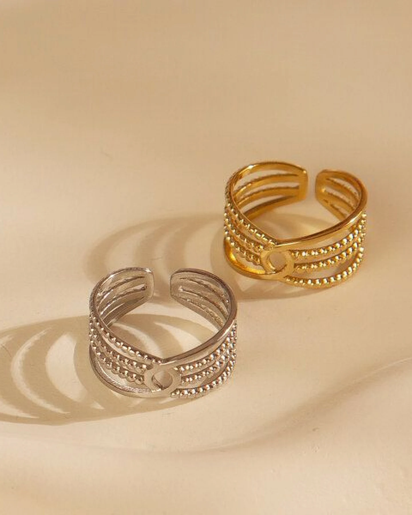 Größenverstellbarer BOHO Summer Ring ca. Ø 17 - 19mm von Elektropulli – Ansicht 2