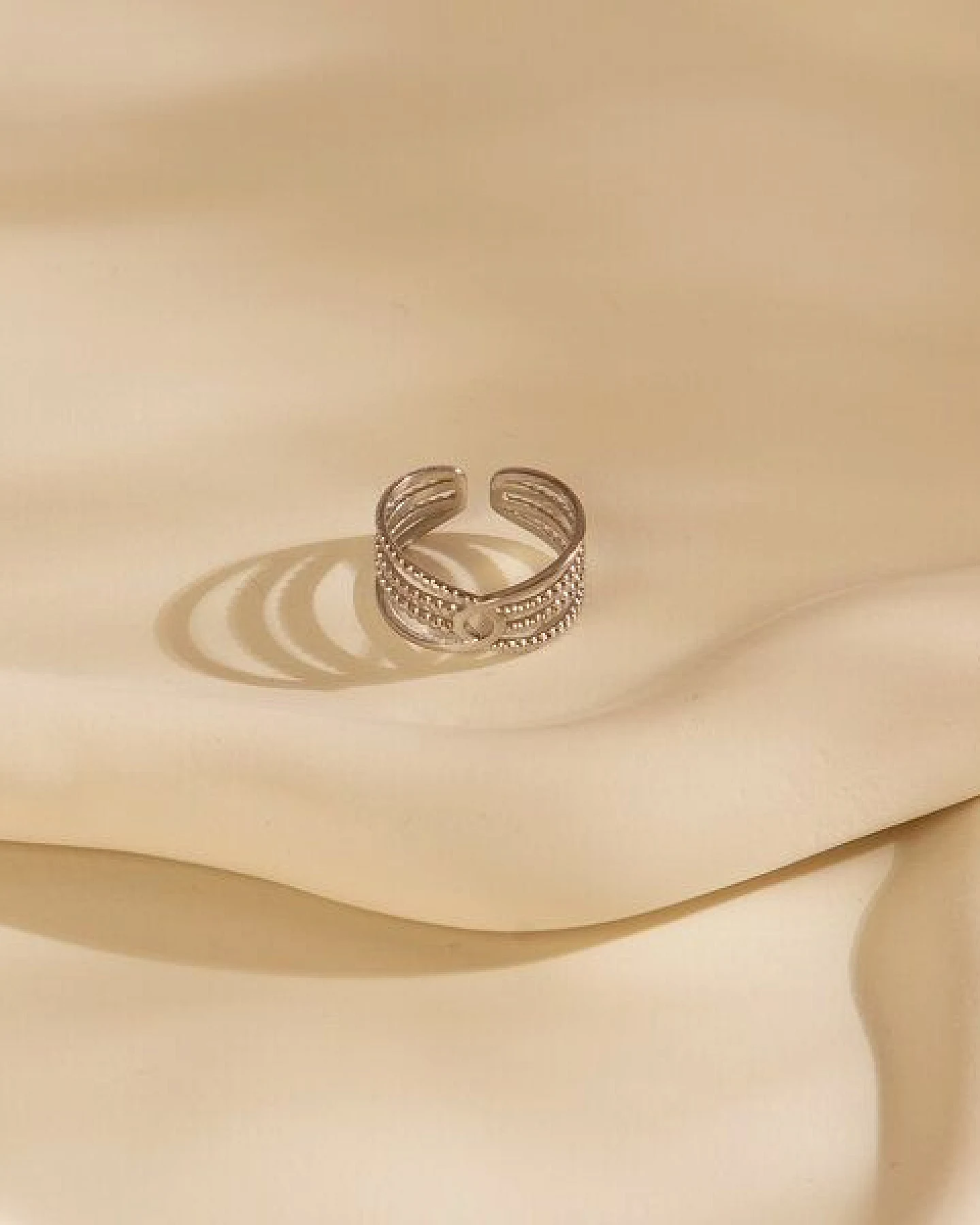 Größenverstellbarer BOHO Summer Ring ca. Ø 17 - 19mm von Elektropulli – Ansicht 3