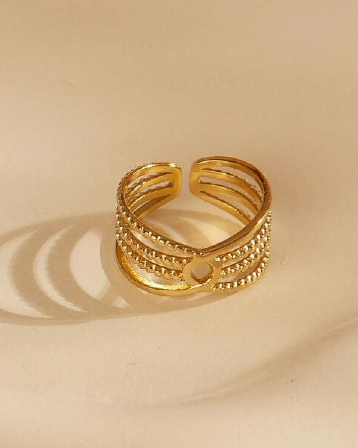 Größenverstellbarer BOHO Summer Ring ca. Ø 17 - 19mm von Elektropulli