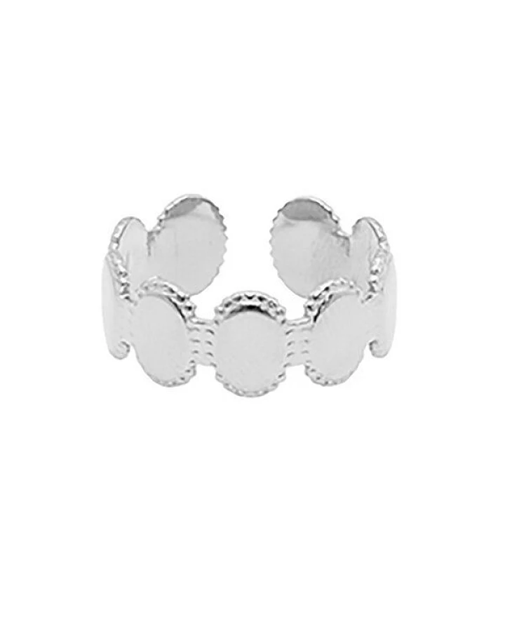 Größenverstellbarer BOHO Circle Ring ca. Ø 17 - 19mm von Elektropulli