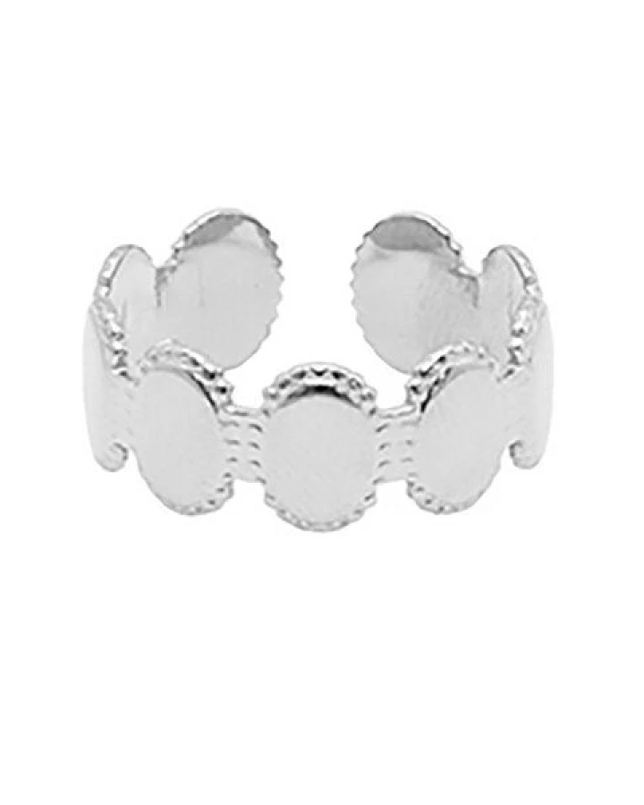 Größenverstellbarer BOHO Circle Ring ca. Ø 17 - 19mm von Elektropulli
