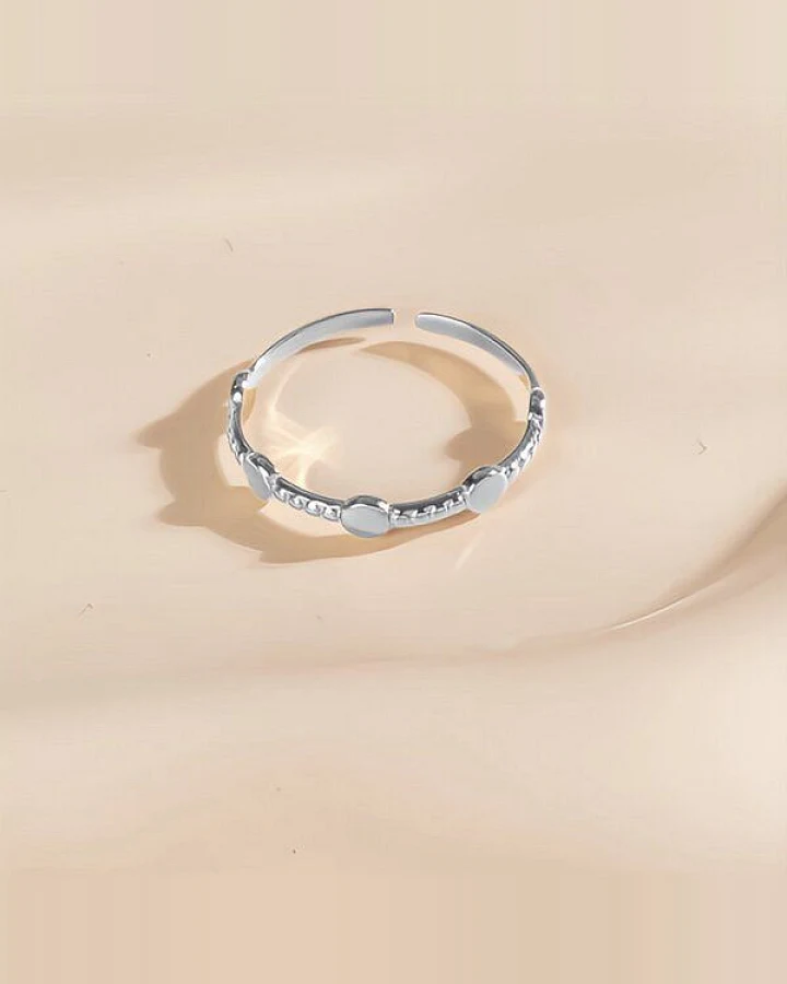 Größenverstellbarer FINE Dots Ring ca. Ø 17mm von Elektropulli