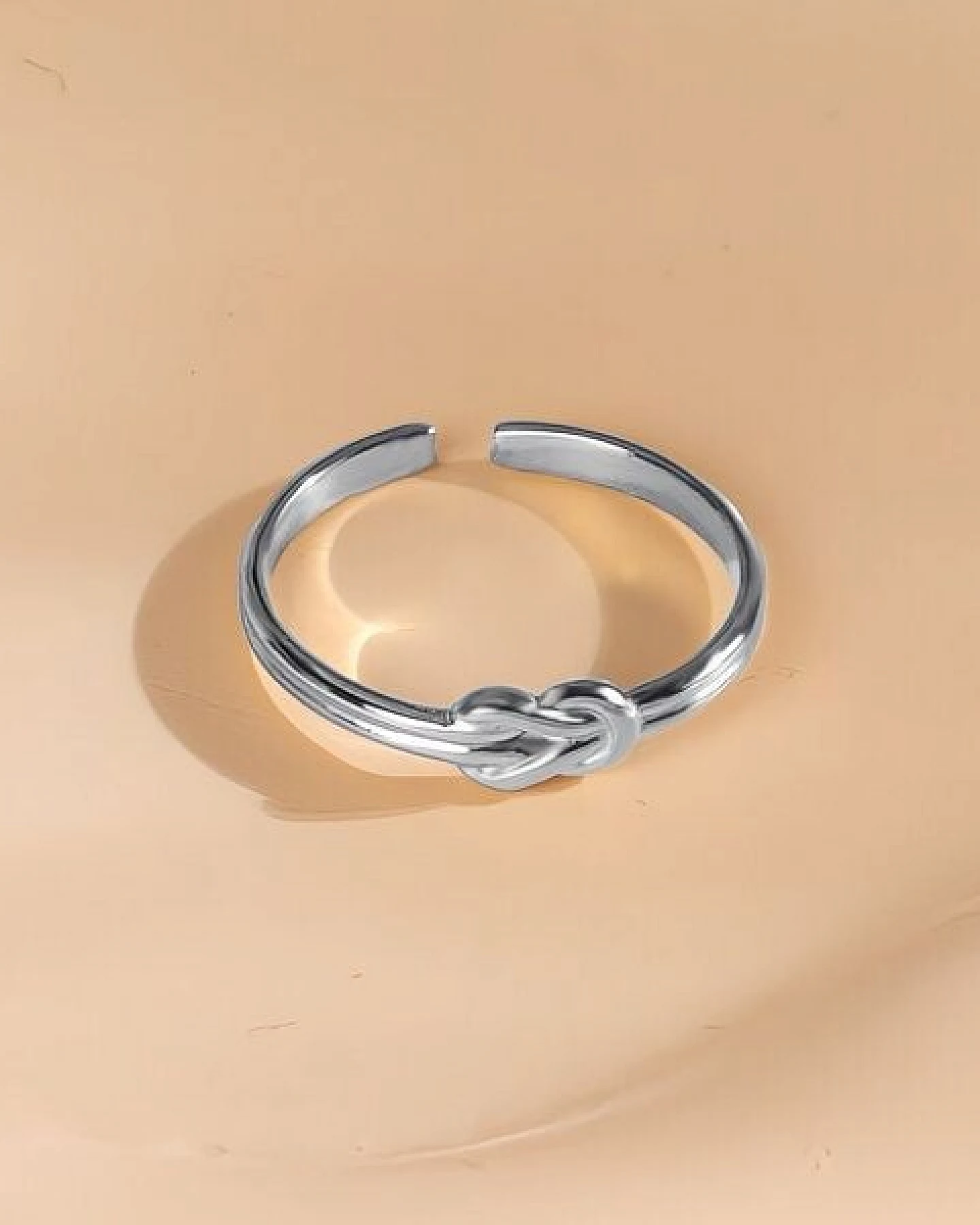 Größenverstellbarer Knot Ring ca. Ø 17 - 19mm von Elektropulli – Ansicht 3