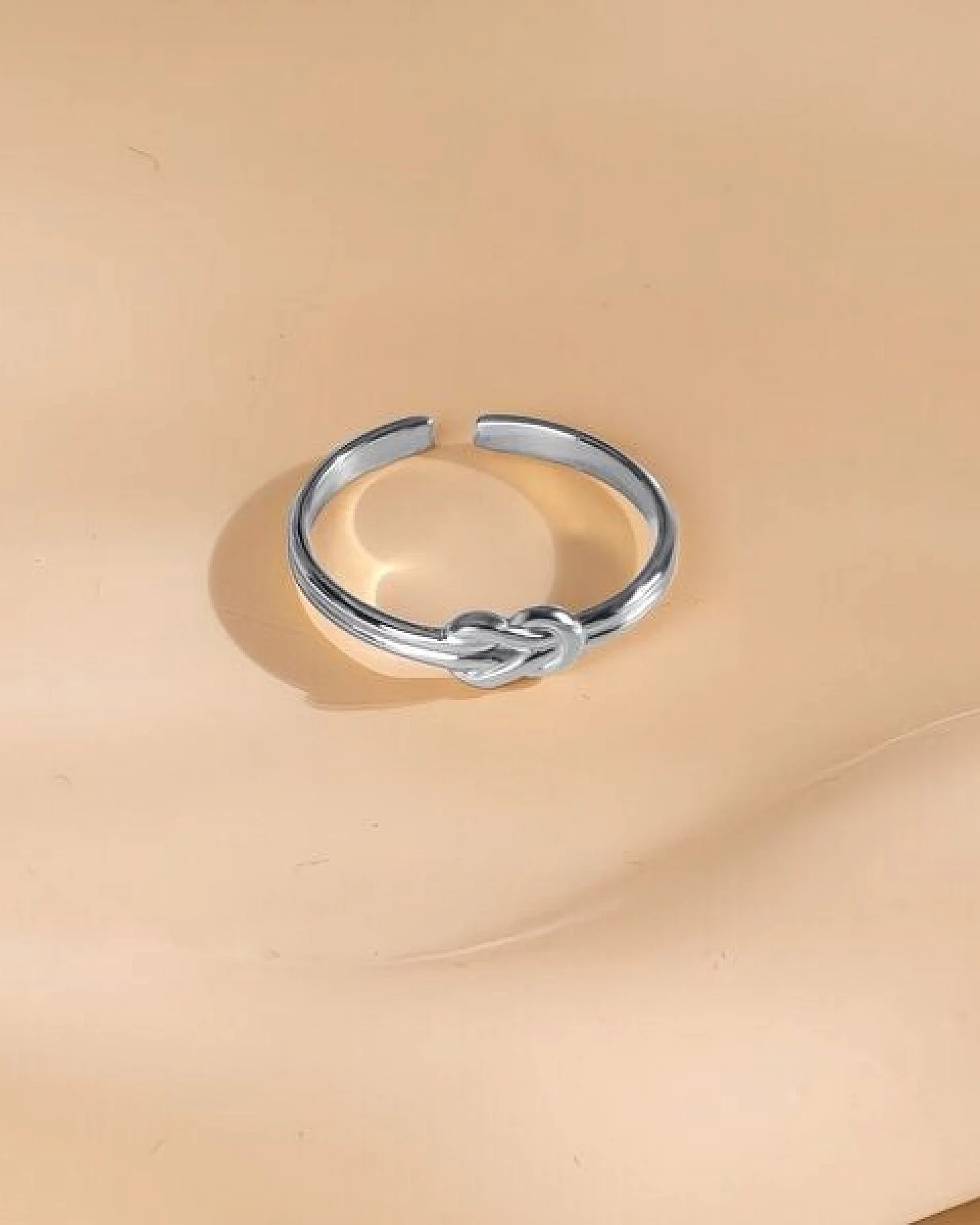 Größenverstellbarer Knot Ring ca. Ø 17 - 19mm von Elektropulli – Ansicht 4