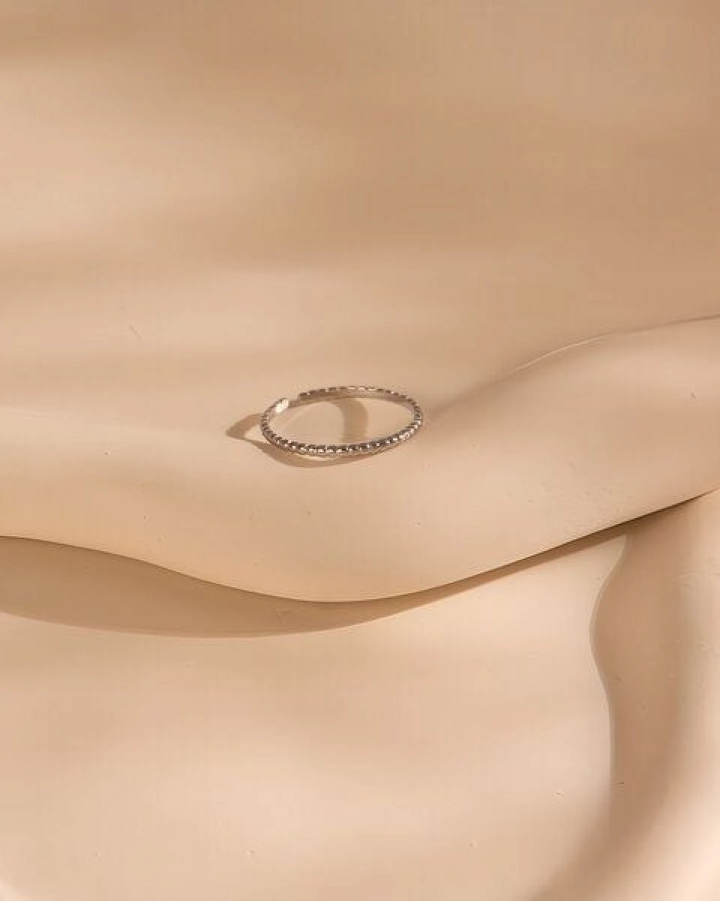Größenverstellbarer FINE Ring 1,3mm schmal, ca. Ø 17 - 19mm von Elektropulli – Ansicht 3