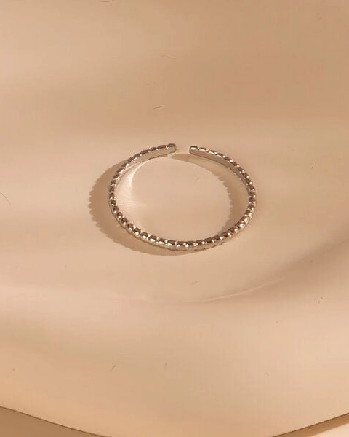 Größenverstellbarer FINE Ring 1,3mm schmal, ca. Ø 17 - 19mm von Elektropulli – Ansicht 4