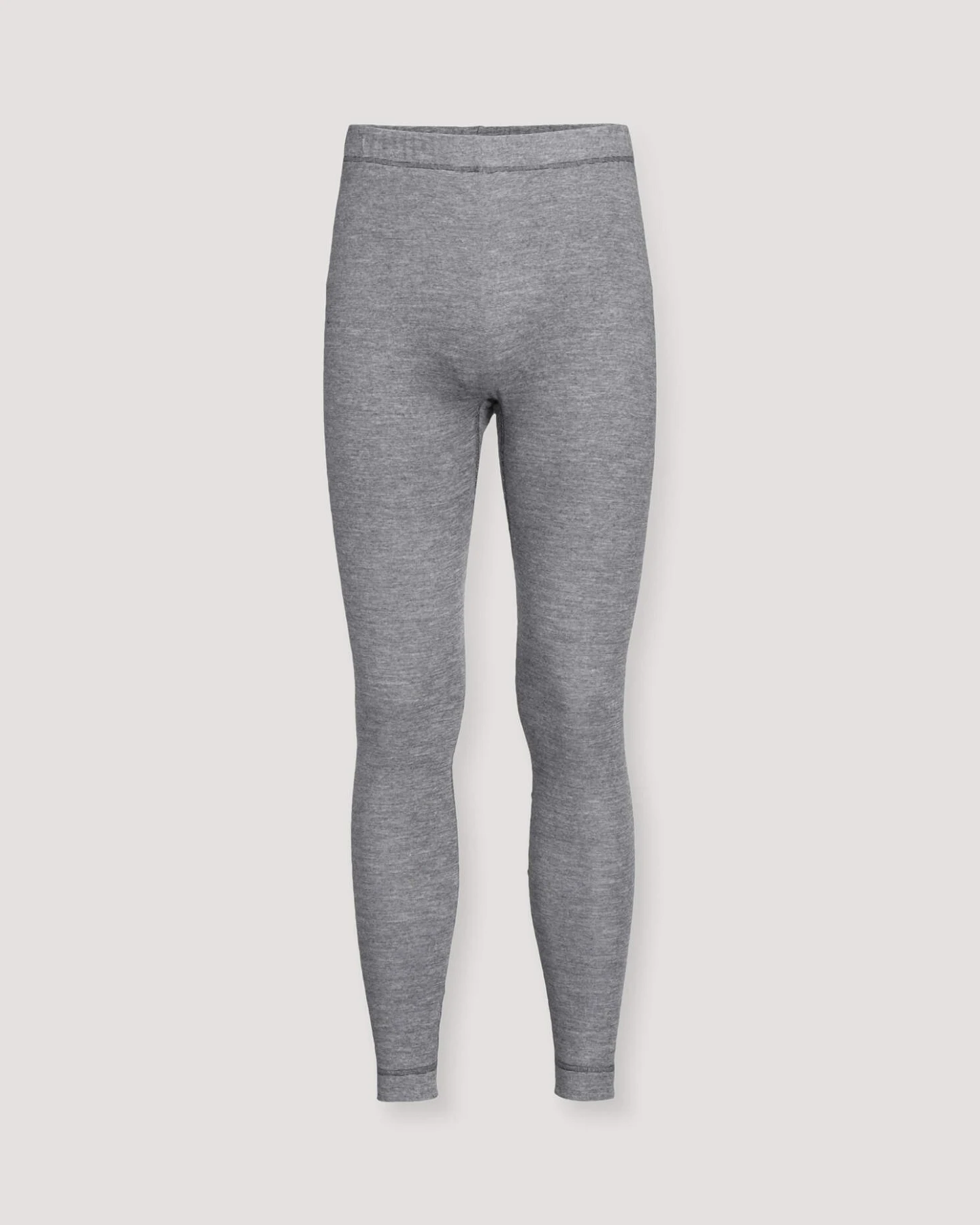 hessnatur Herren Leggings Regular aus Bio-Baumwolle mit Bio-Merinowolle und Seide - grau - Größe 4 = S – Ansicht 3