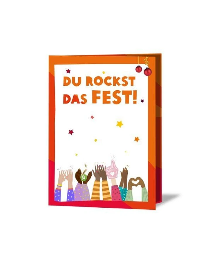 OxfamUnverpackt Spenden-Geschenk "Frauenpower" (Weihnachtskarte mit Magnet)