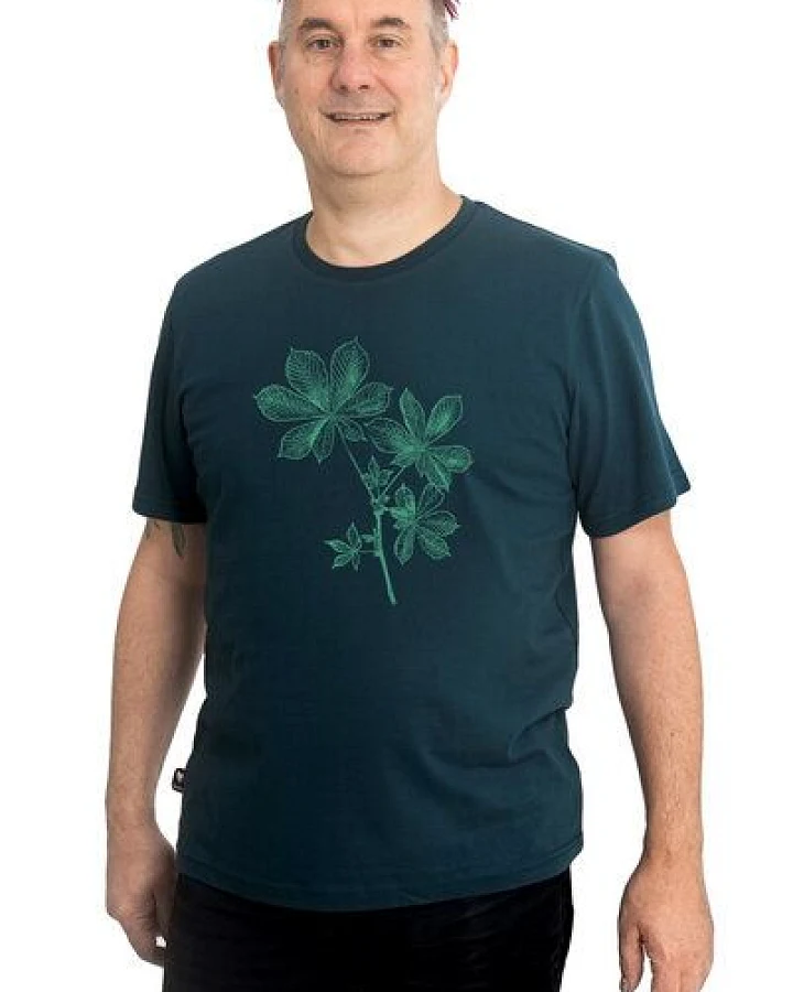 Hirschkind Fair-Trade-Männershirt "Kastanie" - Made in Kenia - dunkelgrün