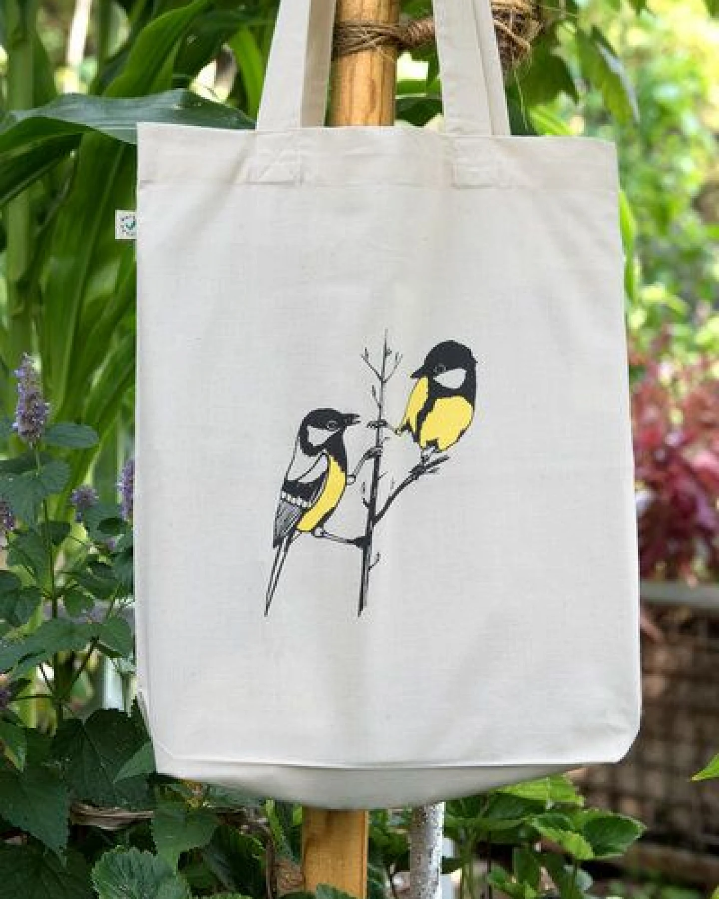 Hirschkind Fashion-Bag "Kohlmeisen" - handbedruckt – Ansicht 2