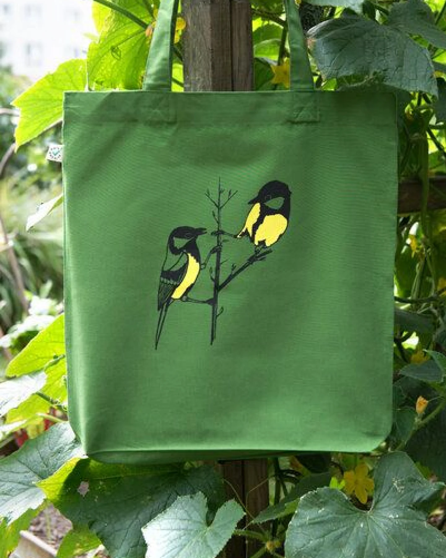 Hirschkind Fashion-Bag "Kohlmeisen" - handbedruckt – Ansicht 4