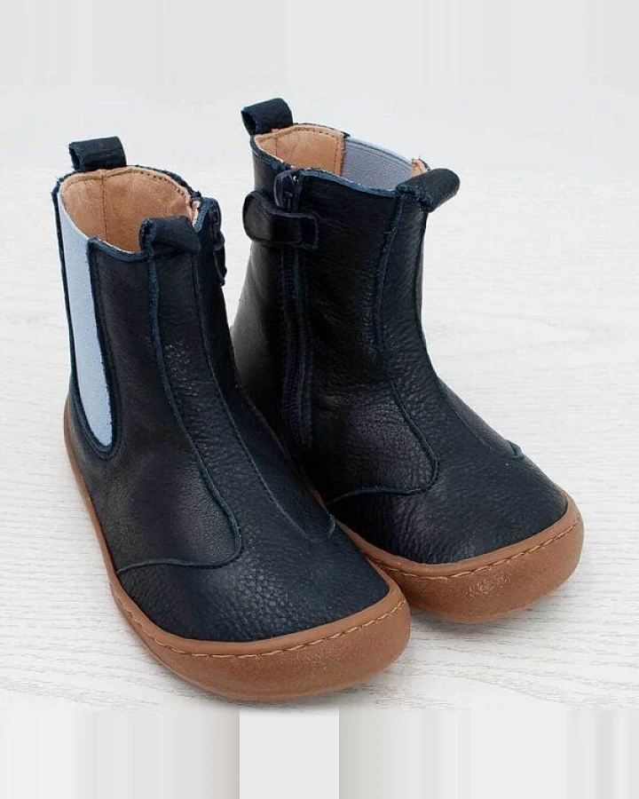 Pololo Barfuß-Chelseaboot aus pflanzlich gegerbtem Leder, unisex, Gr. 24-34