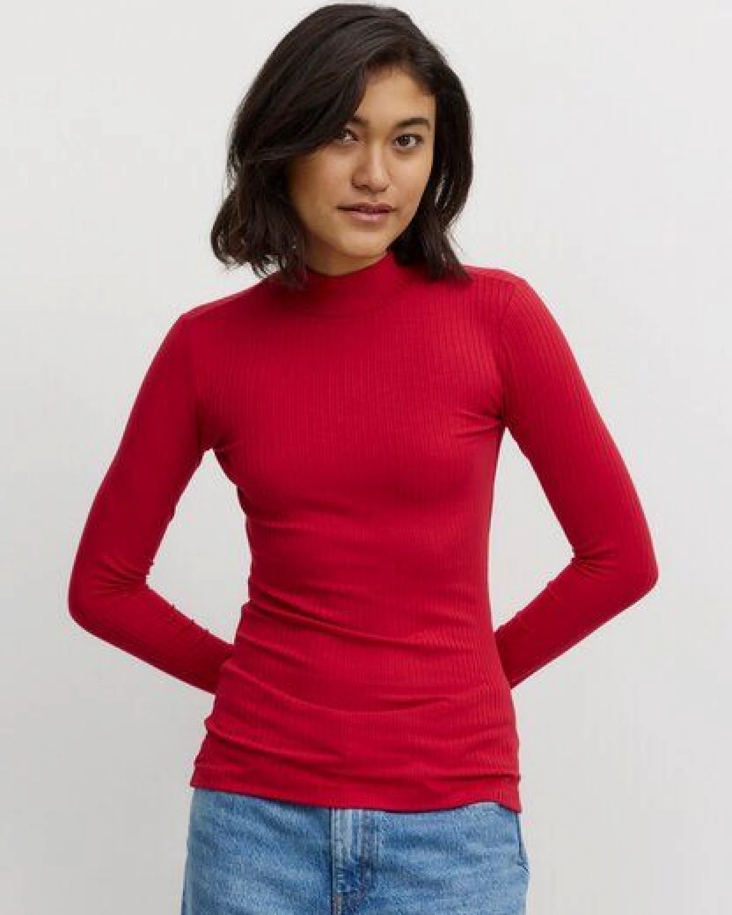 Damen Rib Longsleeve aus Lenzing ECOVERO Mix - CRASSULA - recolution – Ansicht 3