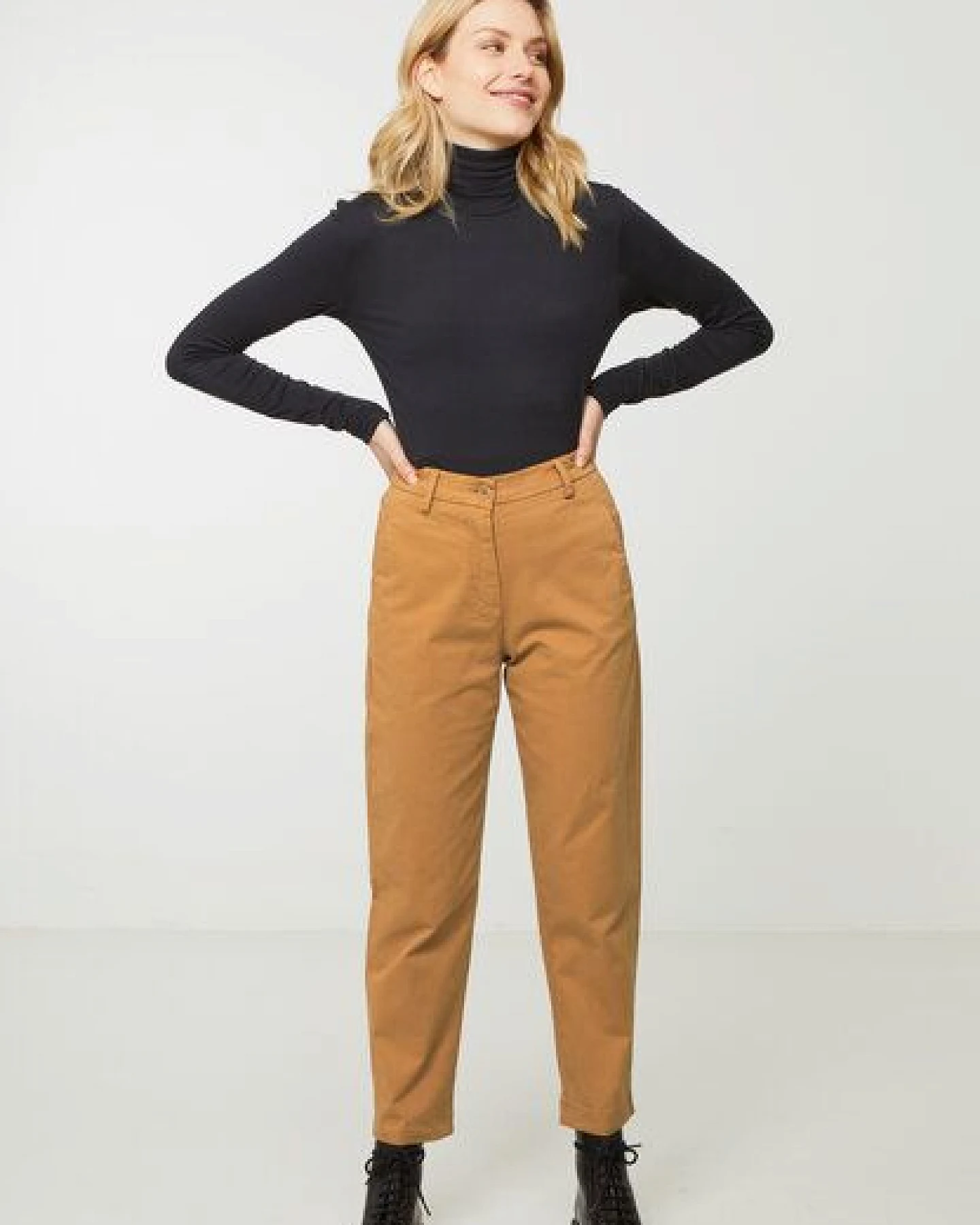 Damen Chino aus Baumwolle (Bio) – Ansicht 3