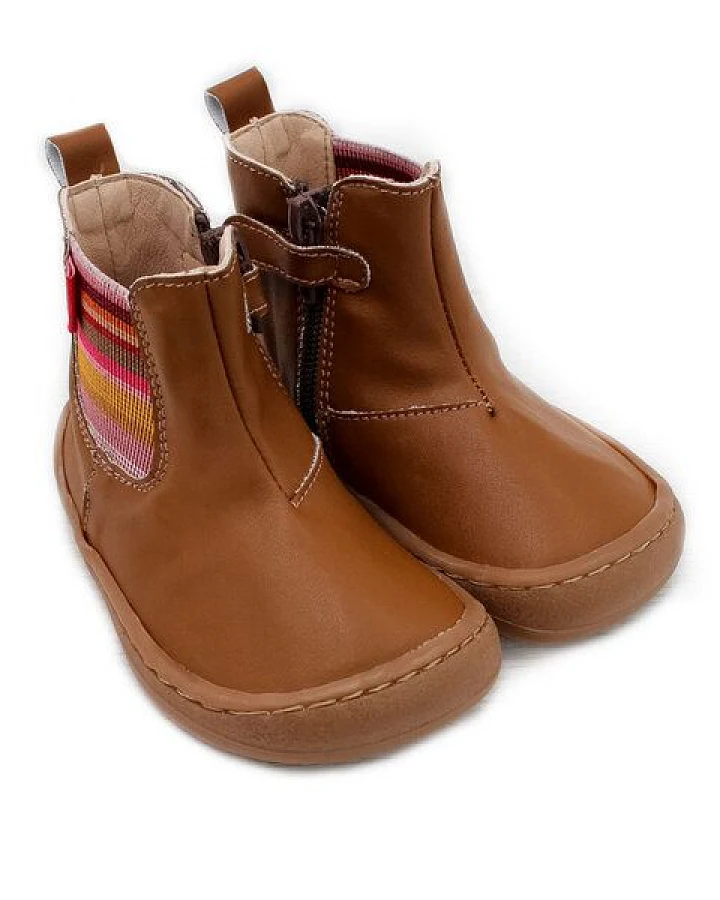 Pololo Barfuß-Chelseaboot aus Kaktus-Lederimitat (vegan), unisex, Gr. 24-34