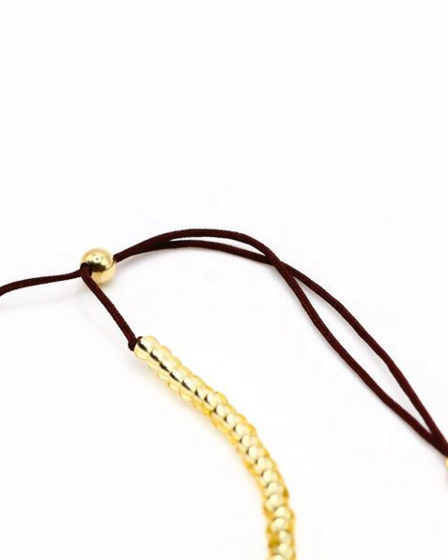 juni Zartes Boho Perlenarmband "Springtime Golden" – Ansicht 3