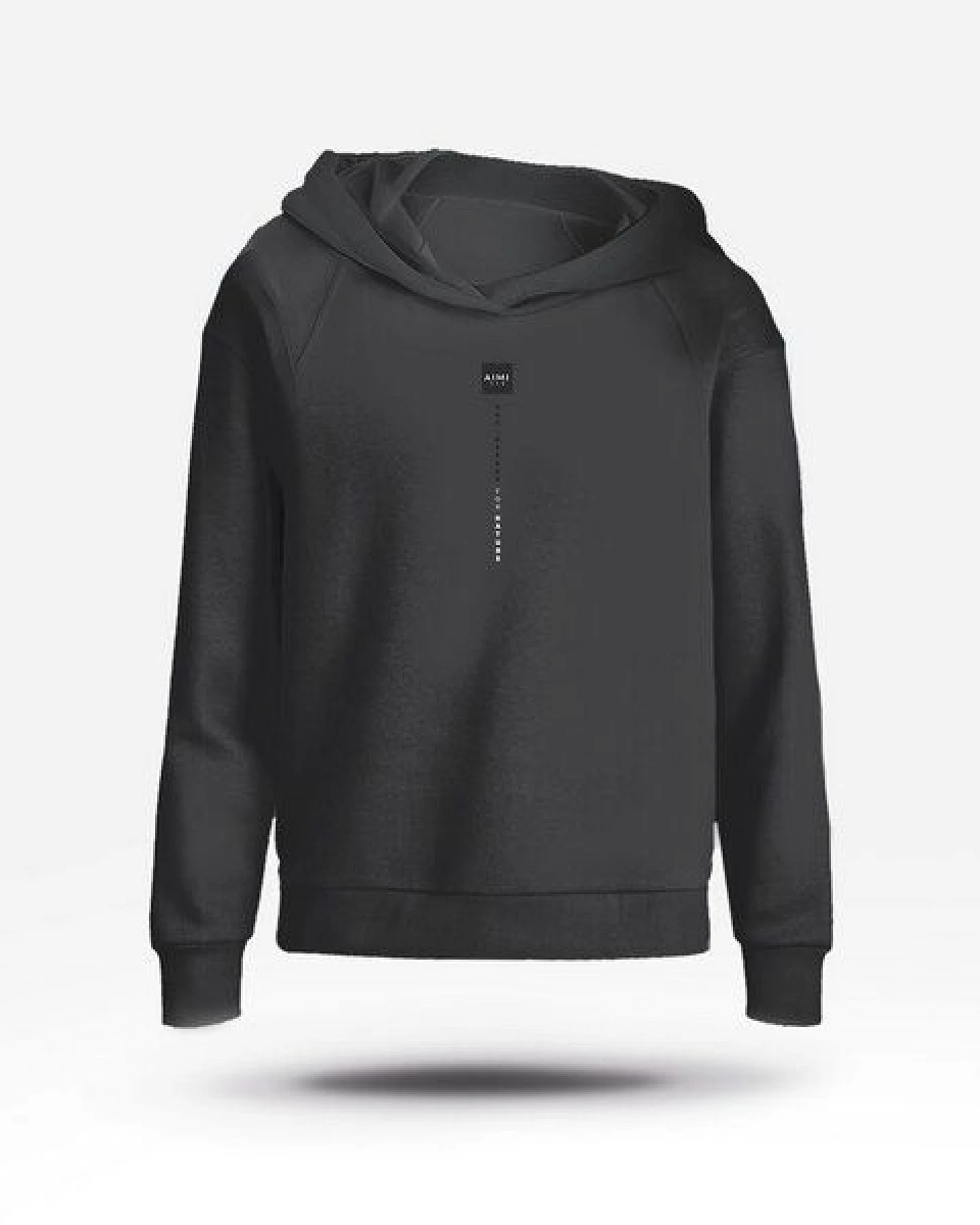 AIMI Unisex Hoodie - „Matrix“ - aus weichem American Fleece – Ansicht 2
