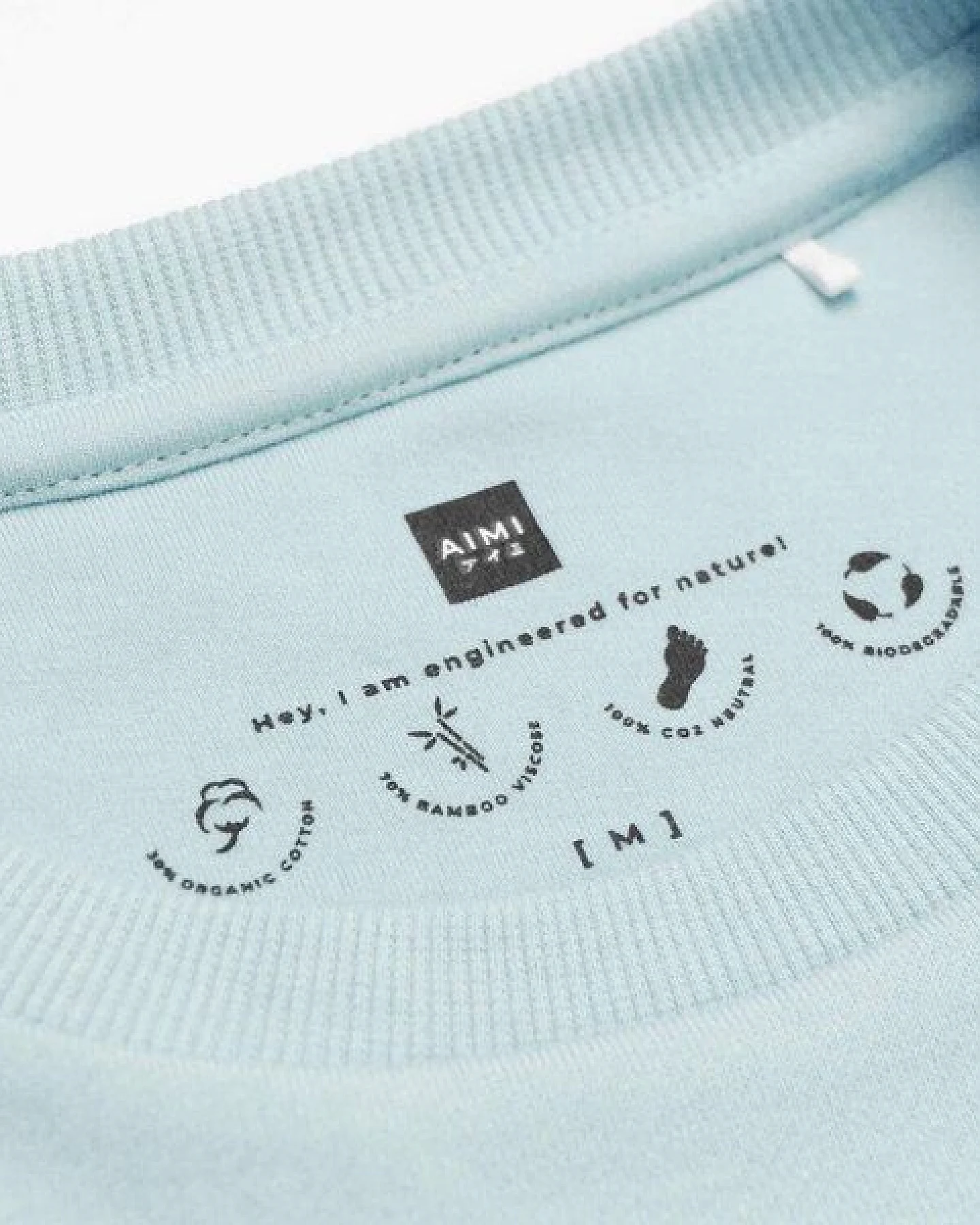 AIMI Unisex Sweater - „Binary“ - Rundhals aus weichem American Fleece – Ansicht 2