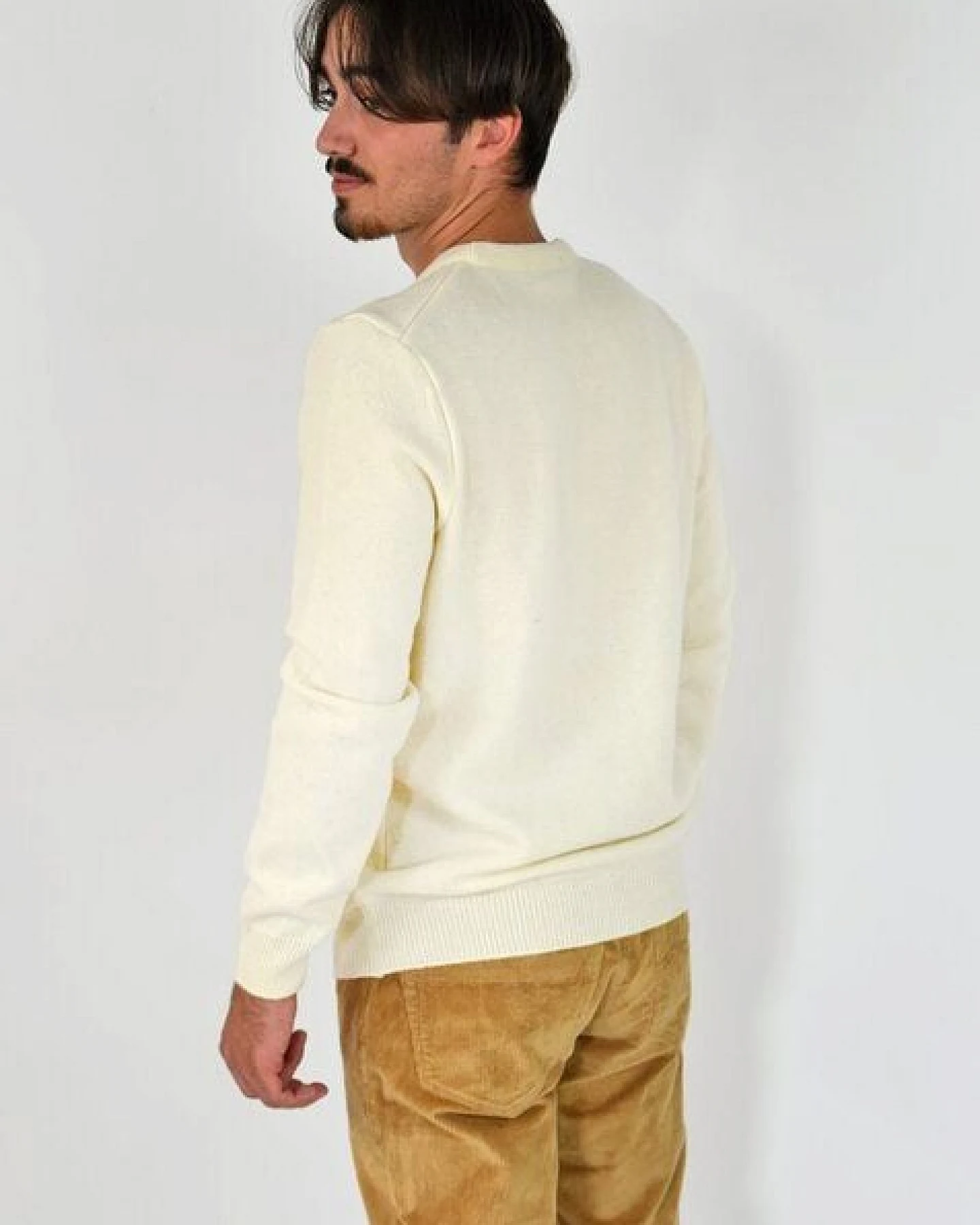 Aatise Rundhals Herrenpullover Zyclos aus recycelter Wolle – Ansicht 4