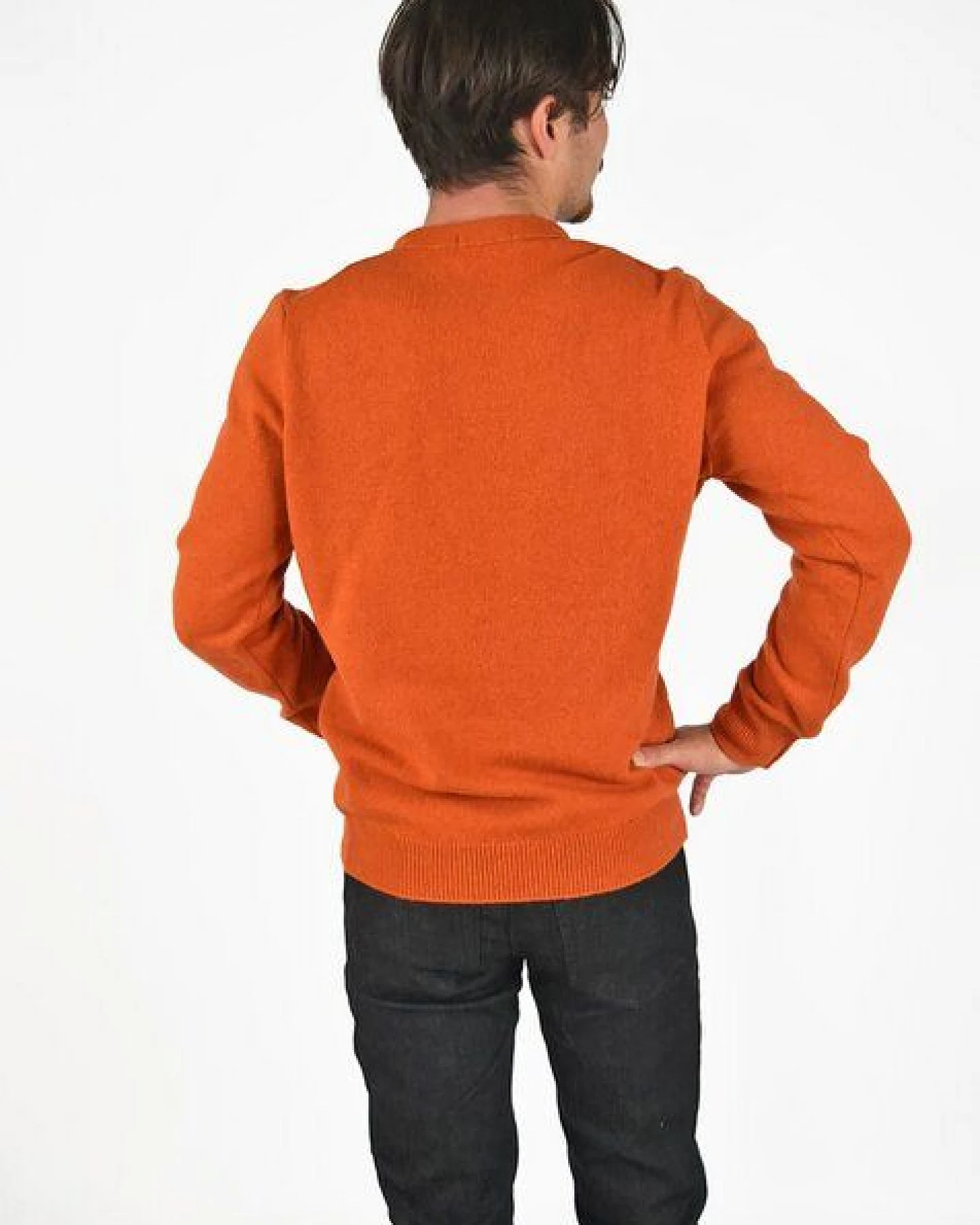 Aatise Rundhals Herrenpullover Zyclos aus recycelter Wolle – Ansicht 3