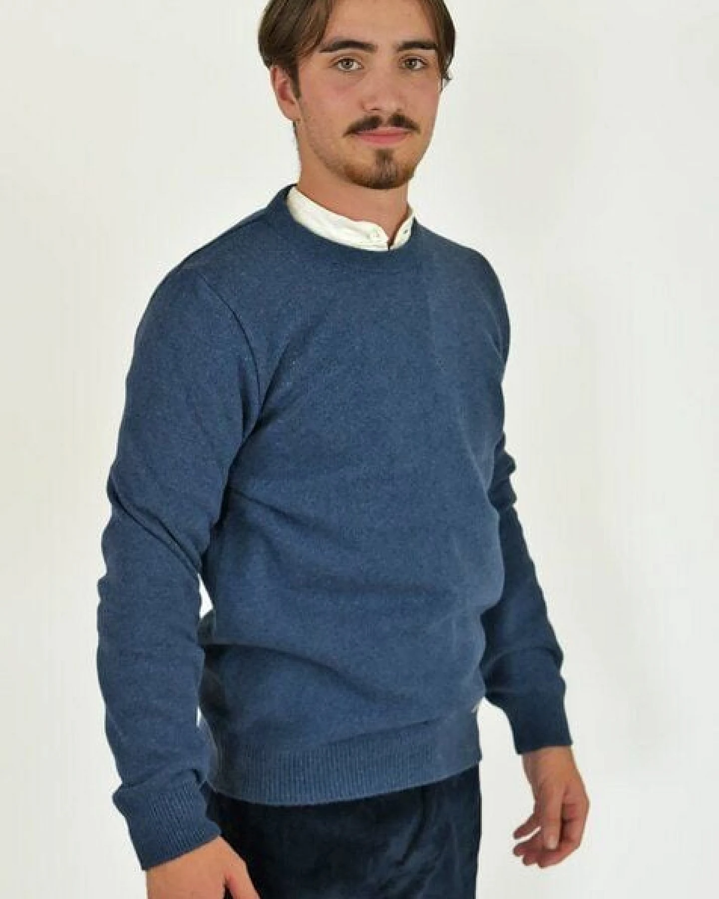 Aatise Rundhals Herrenpullover Zyclos aus recycelter Wolle – Ansicht 3