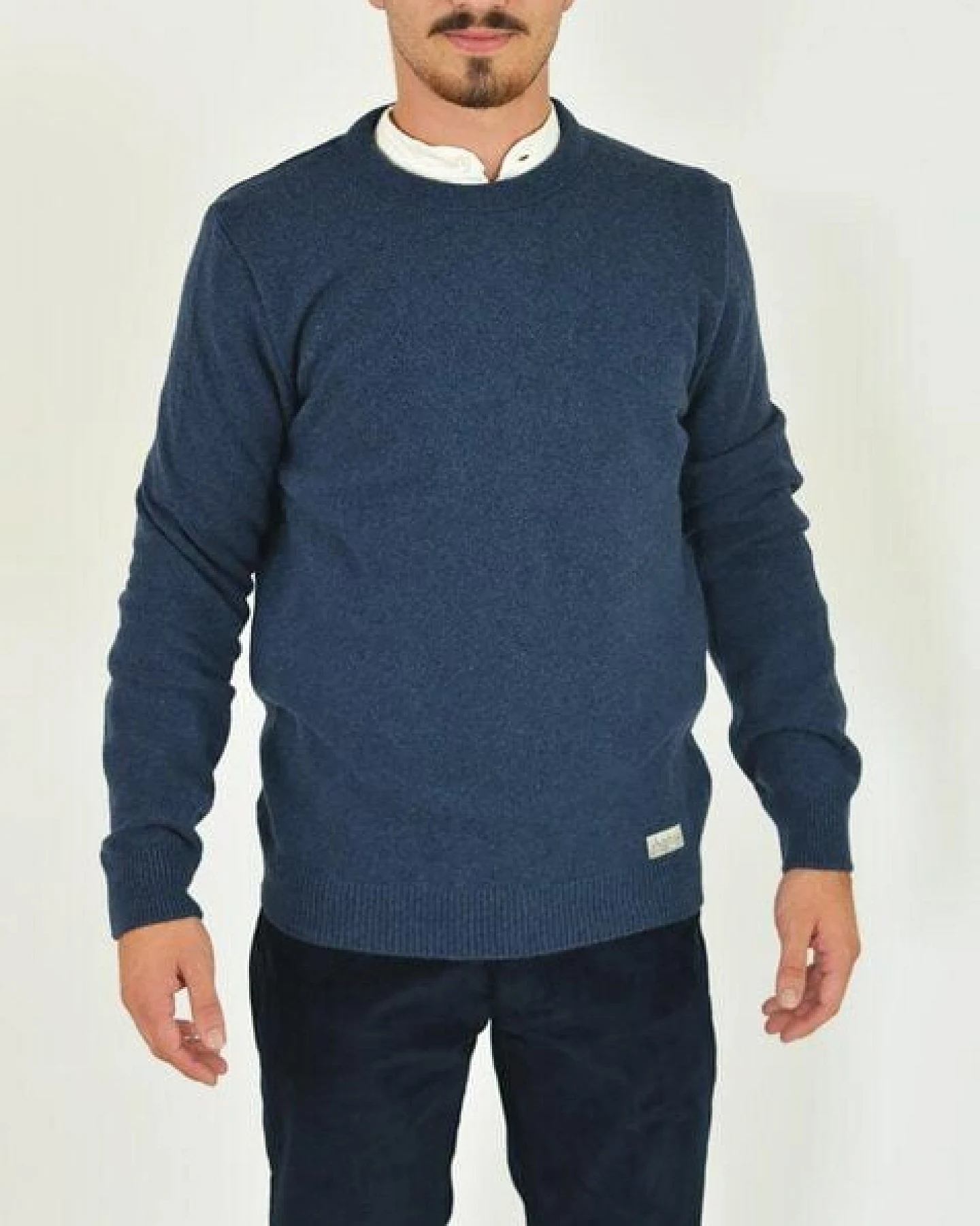 Aatise Rundhals Herrenpullover Zyclos aus recycelter Wolle – Ansicht 4