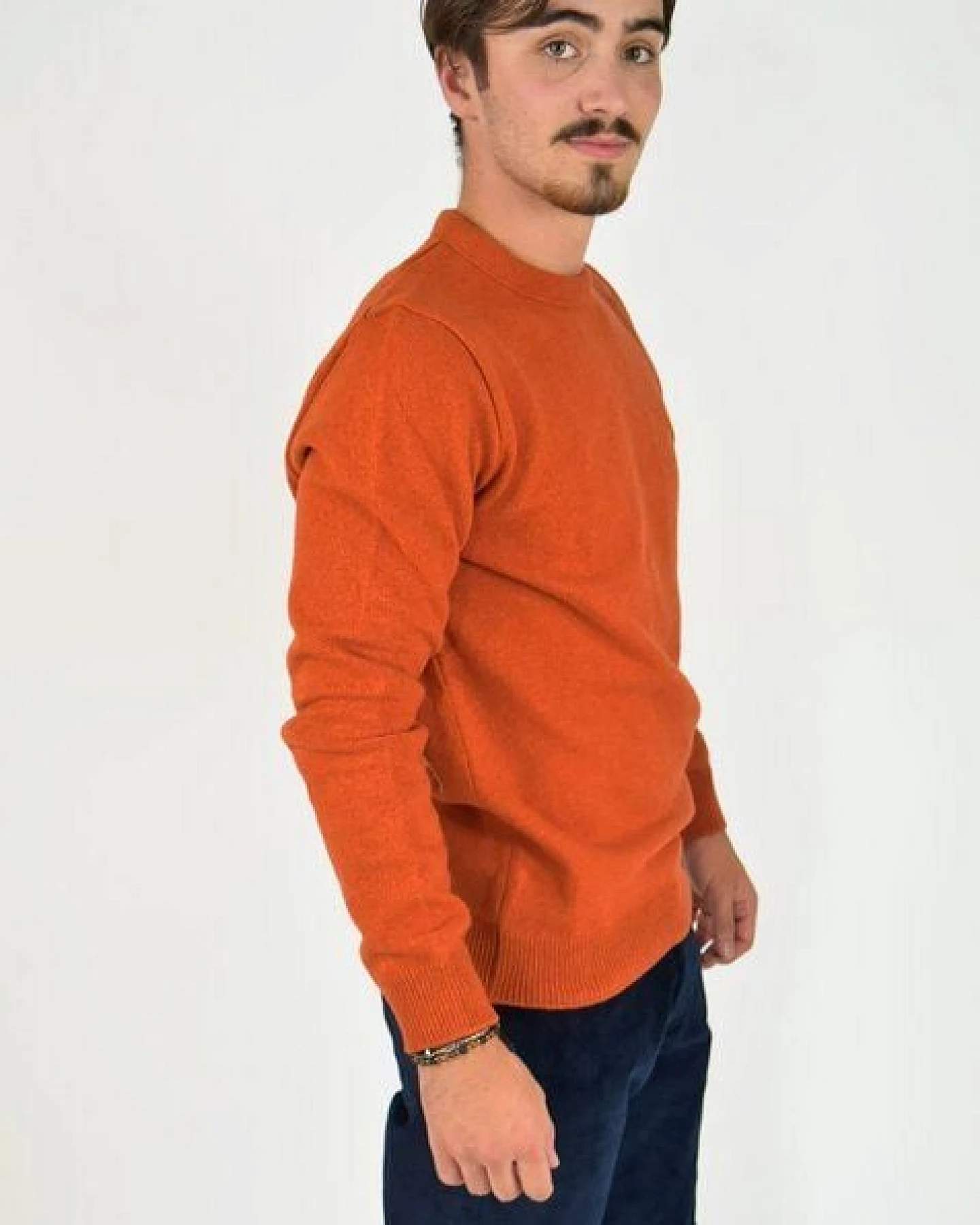 Aatise Rundhals Herrenpullover Zyclos aus recycelter Wolle – Ansicht 2
