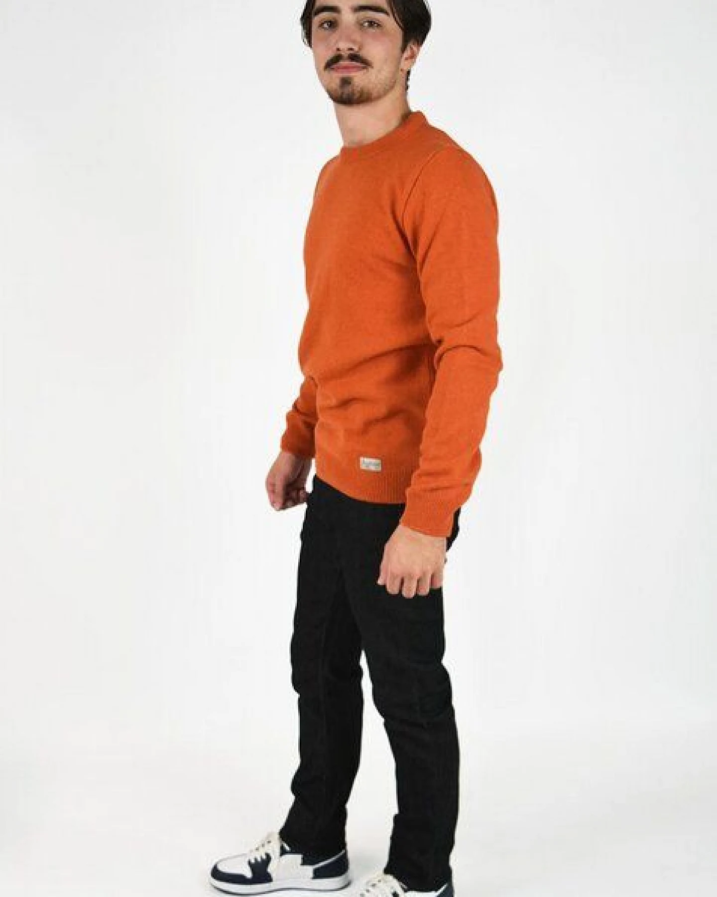 Aatise Rundhals Herrenpullover Zyclos aus recycelter Wolle – Ansicht 4