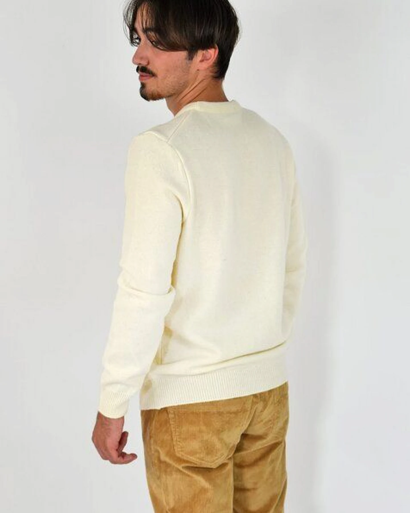 Aatise Rundhals Herrenpullover Zyclos aus recycelter Wolle – Ansicht 4
