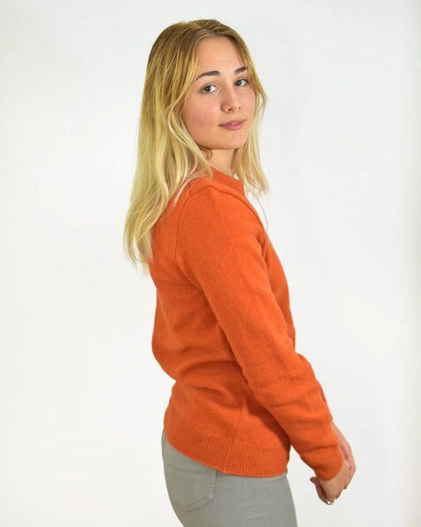 Aatise Zyclos Pullover, Rundhalsausschnitt, recycelter Wolle – Ansicht 2
