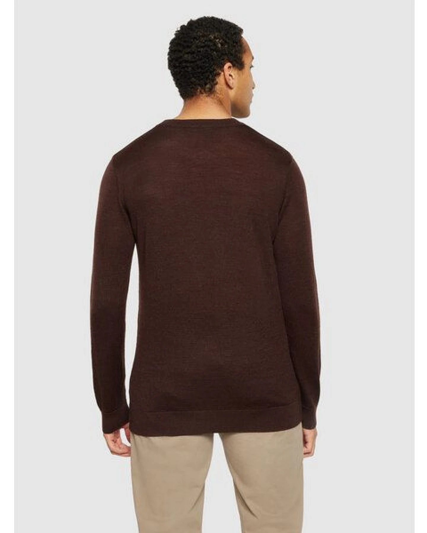 KnowledgeCotton Apparel Regular merino knit crew neck - aus Merino-Wolle – Ansicht 2