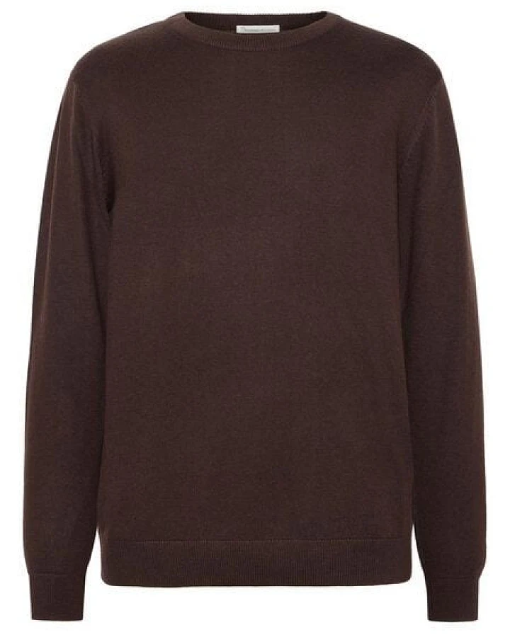 KnowledgeCotton Apparel Regular merino knit crew neck - aus Merino-Wolle