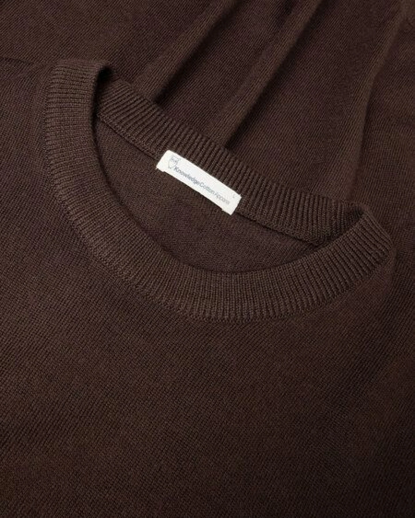 KnowledgeCotton Apparel Regular merino knit crew neck - aus Merino-Wolle – Ansicht 2