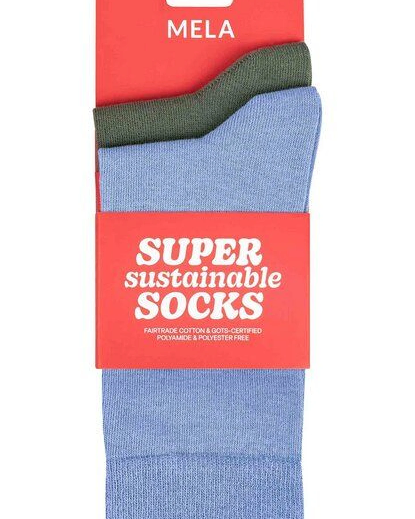 MELA Basic Socken 2 Paare aus 100% Bio-Baumwolle – Ansicht 2