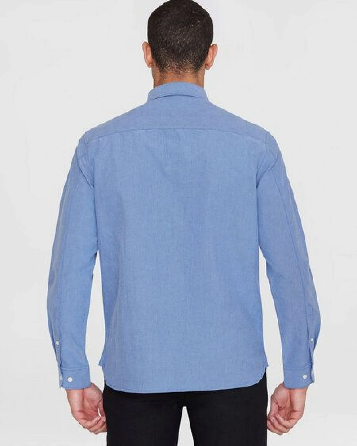 KnowledgeCotton Apparel Oxford Hemd - HARALD small owl oxford regular fit shirt - aus Bio-Baumwolle – Ansicht 3