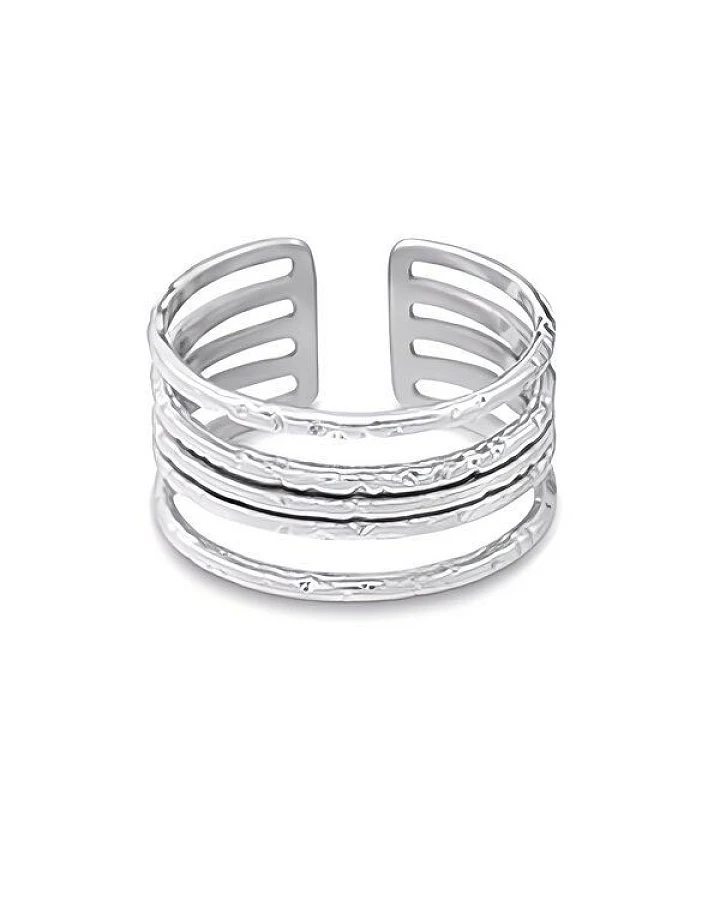 Größenverstellbarer BOHO Layering Ring ca. Ø 17 - 20mm von Elektropulli