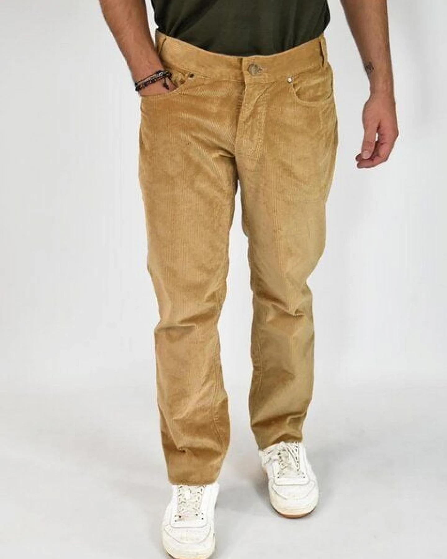 Aatise Herrenhose Zanzibar mid-raise aus stretch Bio-Cord – Ansicht 4