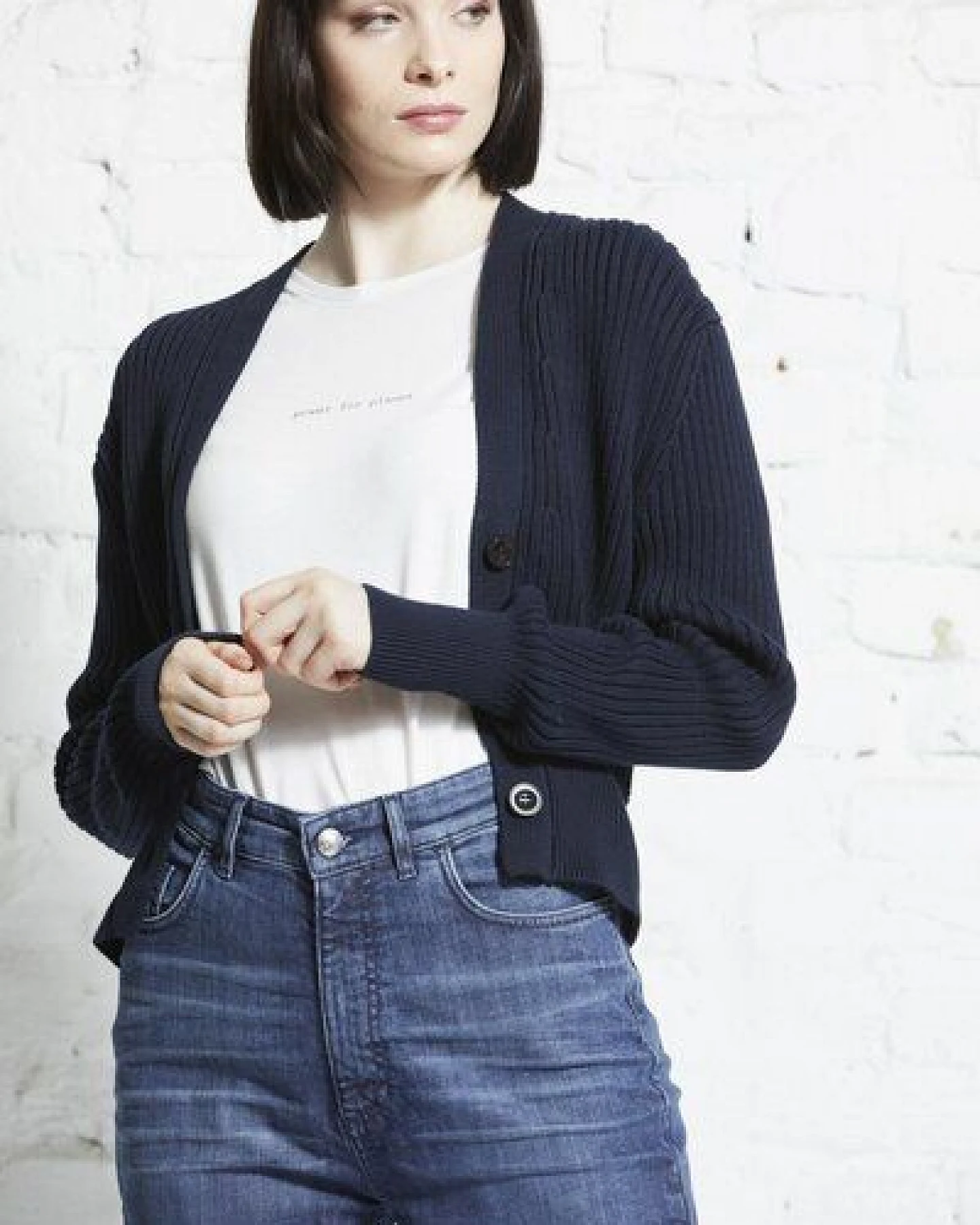 Wunderwerk Rib cardigan cropped – Ansicht 2