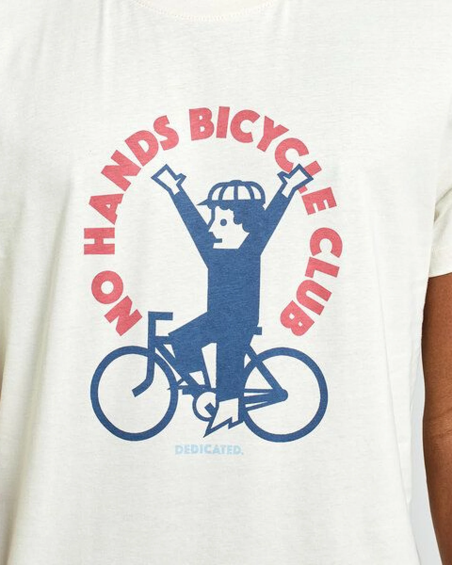 DEDICATED Herren T-Shirt No Hands - Oat White – Ansicht 2