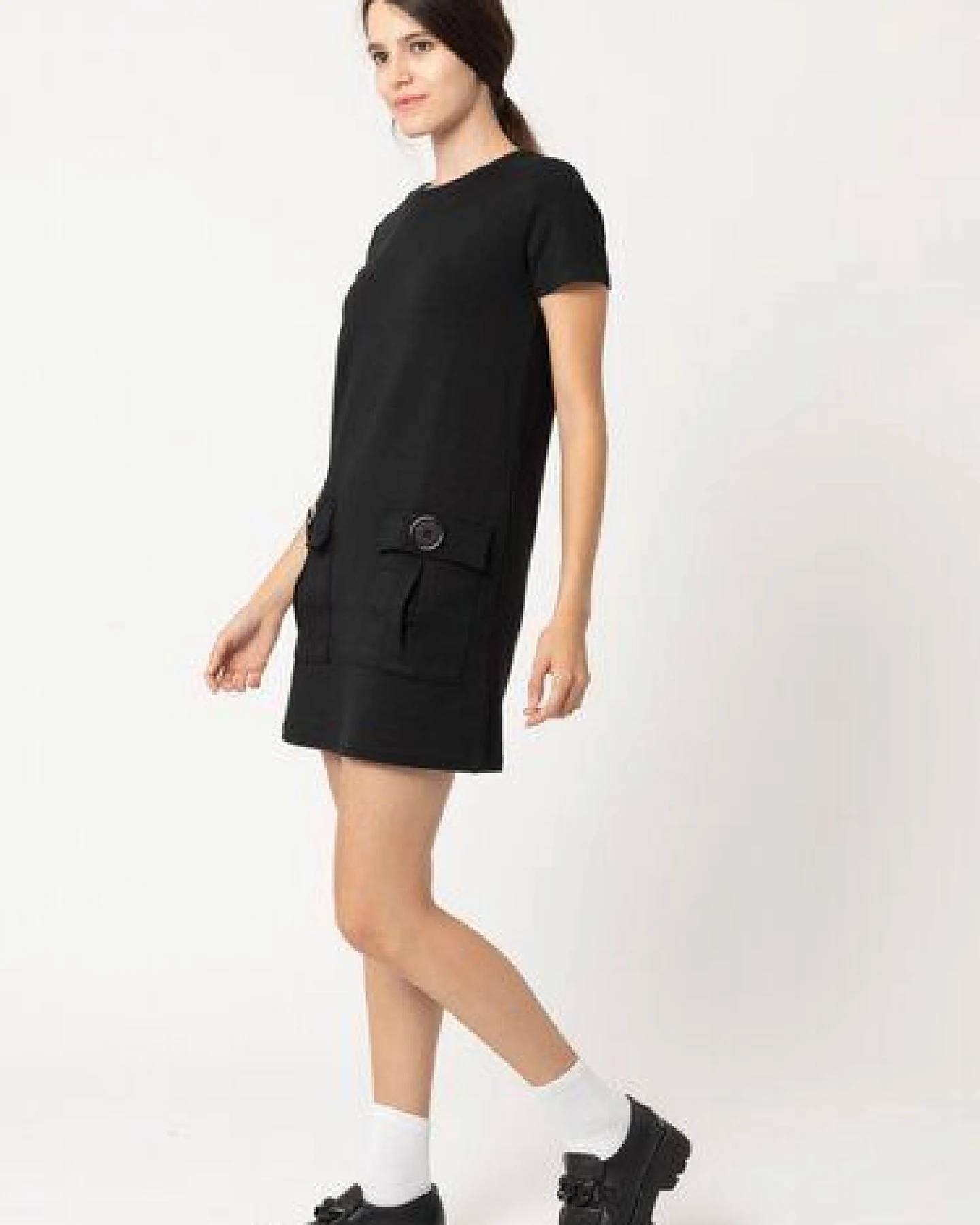 CORA happywear Marion Damen Kleid aus Buchenholz Faser I schwarz – Ansicht 2