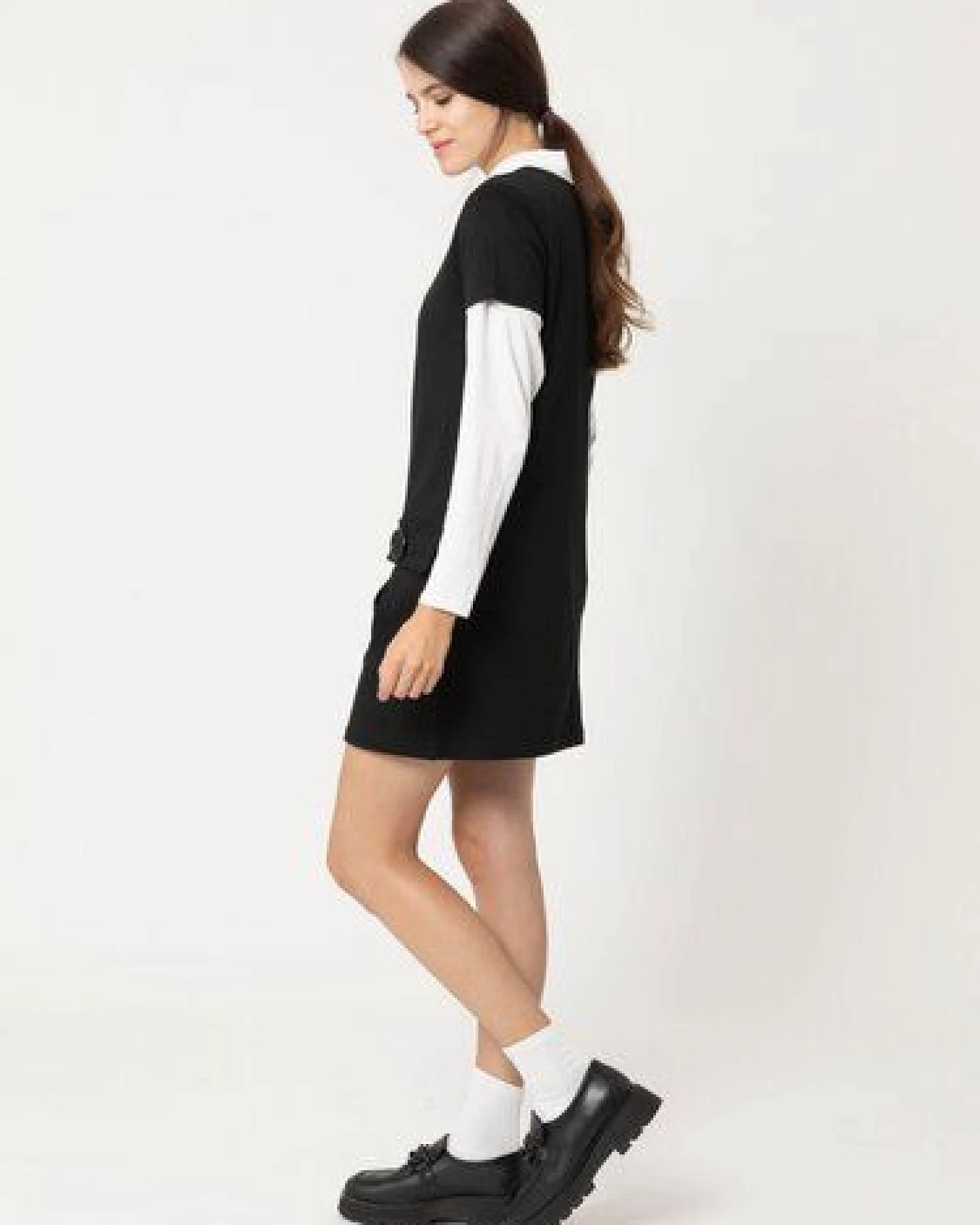 CORA happywear Marion Damen Kleid aus Buchenholz Faser I schwarz – Ansicht 4