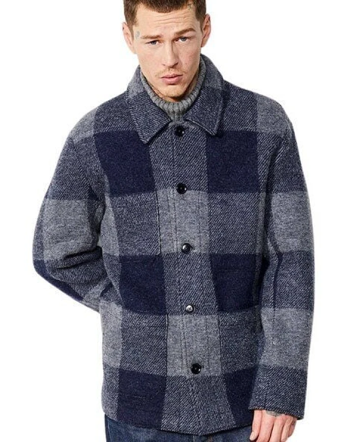 LangerChen Workwear-Jacke - Jacket Torreon Check - mit Bio-Wolle