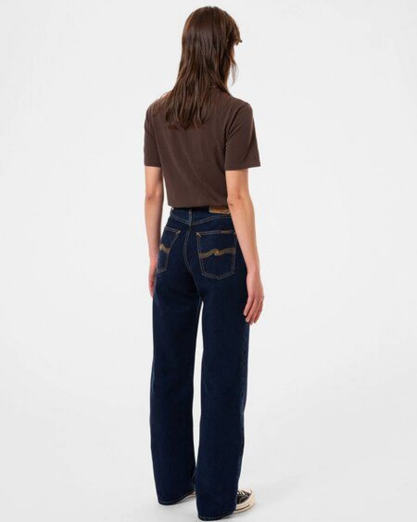 Nudie Jeans Wide Leg Jeans Clean Eileen - Indigo Dipped – Ansicht 2
