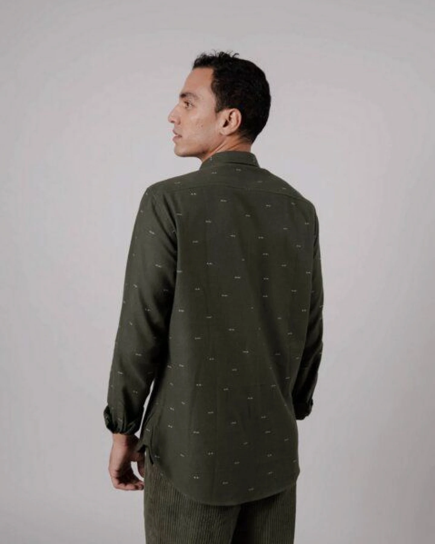 Brava Fabrics Eyes Flannel Regular Shirt Kakhi – Ansicht 4